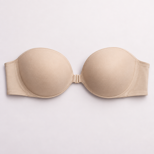 Front-Closure Strapless Bra