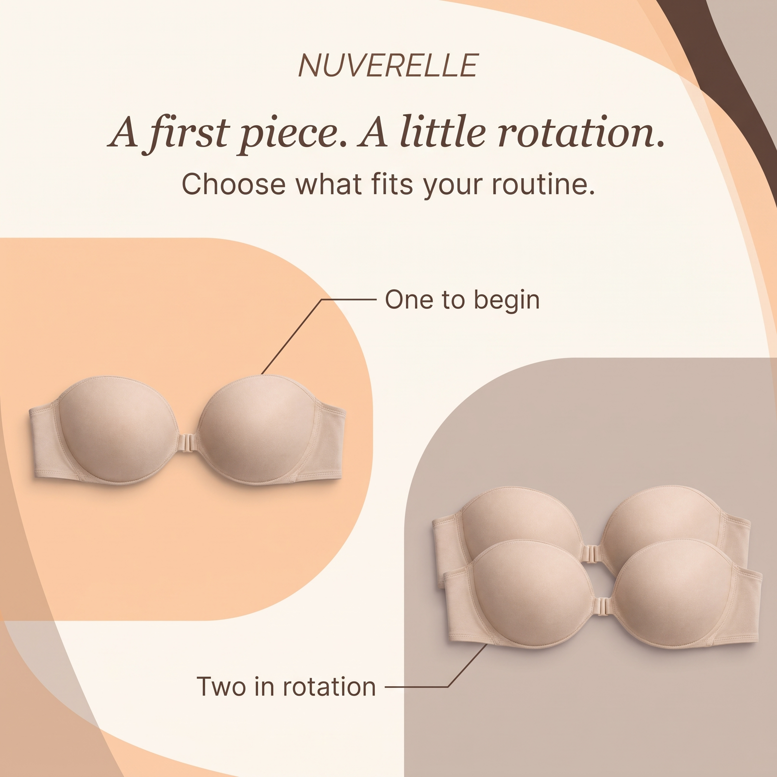 Front-Closure Strapless Bra — product notes and callouts
