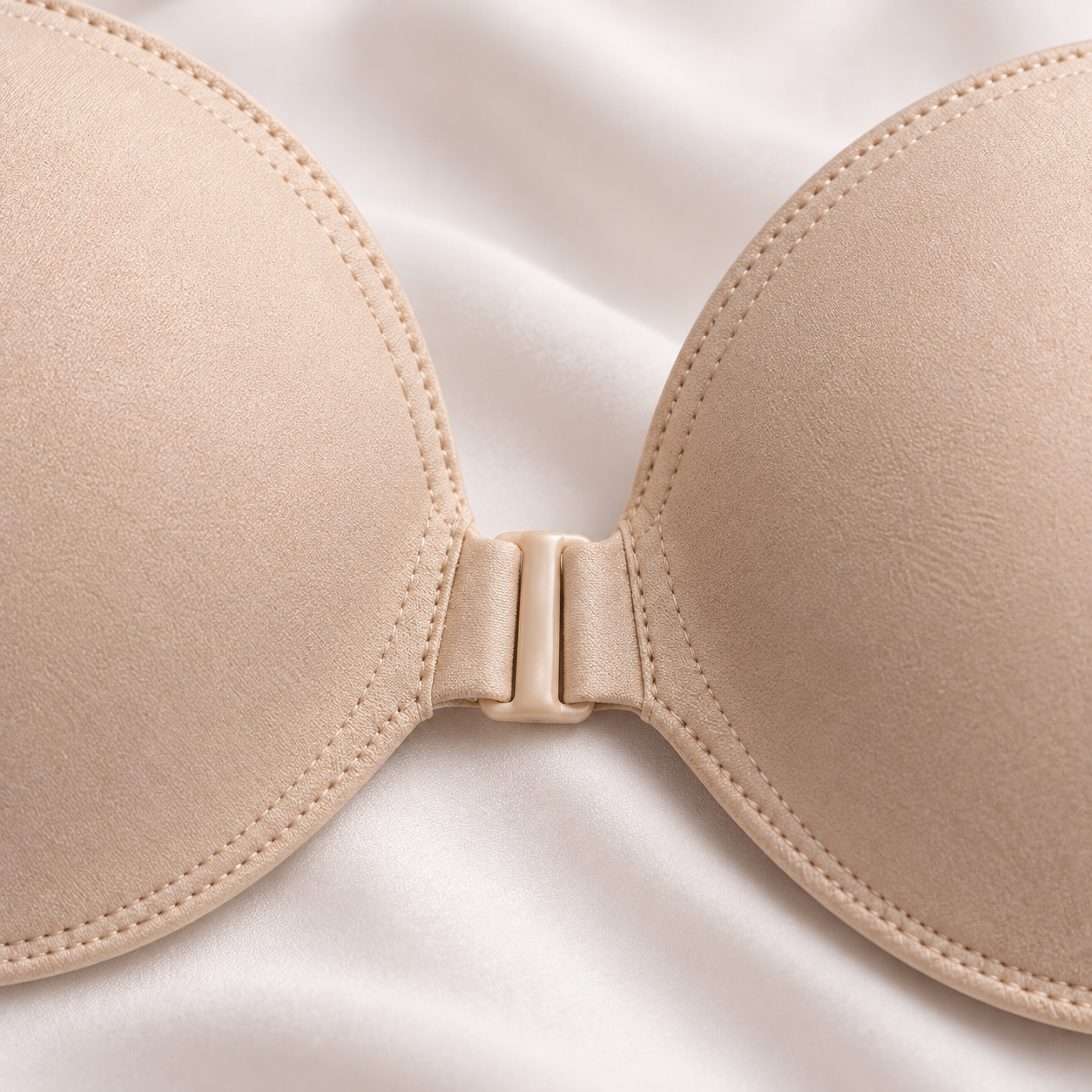 Front-Closure Strapless Bra — close-up product photograph